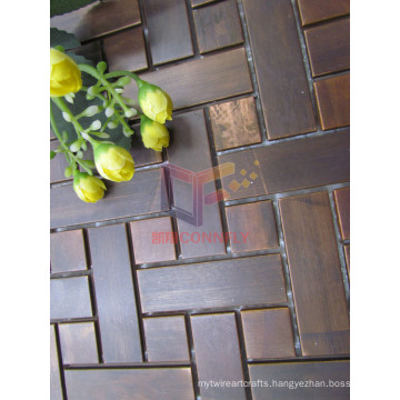 Puzzle Pattern Copper Decorative Mosaic (CFM1021)